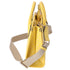Michael Kors Mirella Small Top Zip Crossbody Bag Golden Yellow MK Signature