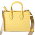 Michael Kors Mirella Small Top Zip Crossbody Bag Golden Yellow MK Signature