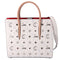Christian Louboutin Paloma Medium Tote Bag Cream Beige Leather Studded