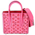 Christian Louboutin Studded Paloma S Small Satchel Pink Logo Suede Shoulder Bag