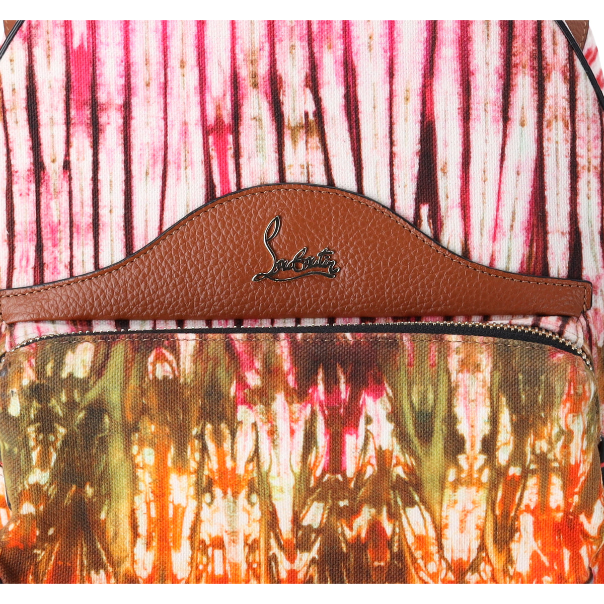 Christian Louboutin Backloubi Small Backpack Printed Canvas Multicolor Christian Louboutin Backpack main image 2
