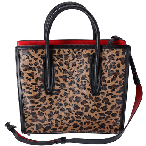 Christian Louboutin Medium Paloma Tote Leopard Printed Leather