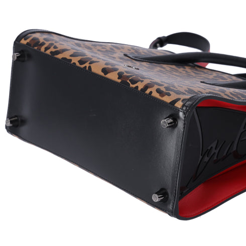 Christian Louboutin Medium Paloma Tote Leopard Printed Leather
