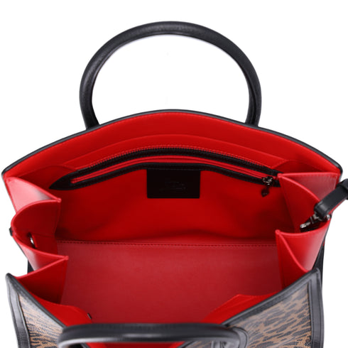 Christian Louboutin Medium Paloma Tote Leopard Printed Leather