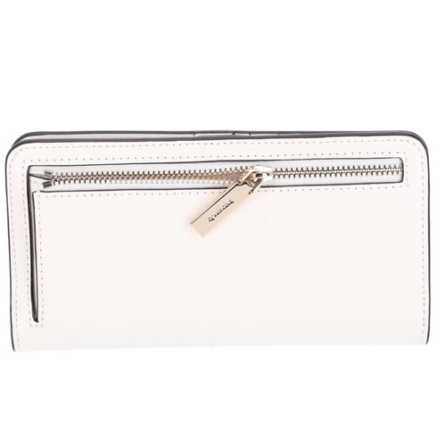 Kate Spade New York Coffee Break Large Slim Bifold Wallet Leather Cream Multi