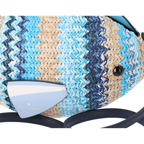 Kate Spade KG739 What A Catch 3D Fish Crossbody Novelty Blue Multi
