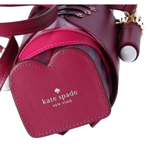 Kate Spade 3D Nutcracker Purple Leather Crossbody KJ074 Novelty