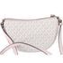 Michael Kors Dover Small Half Moon Crossbody Vanilla Pink Powder Blush Multi