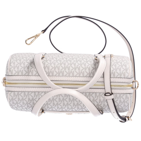 Michael Kors Jet Set Travel Medium Duffle Satchel Light Cream MK