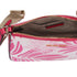 Michael Kors Jet Set Crossbody Tech Accessories Attached Pink Multi Palm Leaves