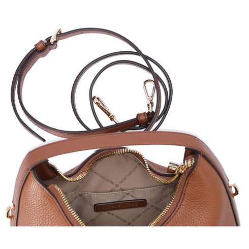 Michael Kors Ember Small Messenger Top Handle Handbag Crossbody Luggage Leather