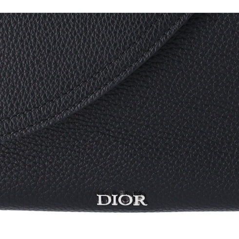 Christian Dior Saddle Messenger Bag Shoulder Bag 1ADME130YMJ Black Leather