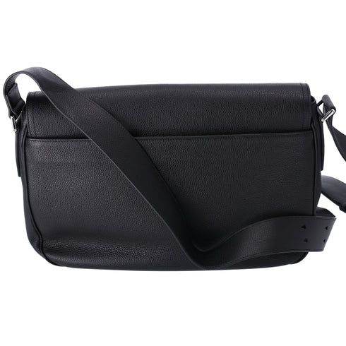 Christian Dior Saddle Messenger Bag Shoulder Bag 1ADME130YMJ Black Leather