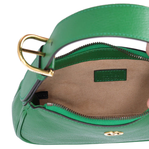 GUCCI GG Marmont Aphrodite Handbag 739076 Green Leather