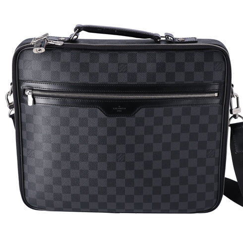 Louis Vuitton Steve Business Bag N58030 Damier Graphite Damier Black