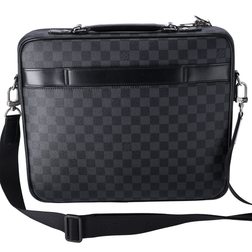 Louis Vuitton Steve Business Bag N58030 Damier Graphite Damier Black