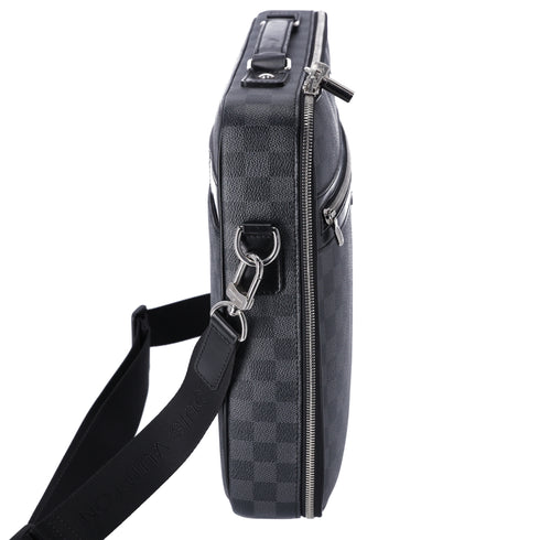 Louis Vuitton Steve Business Bag N58030 Damier Graphite Damier Black