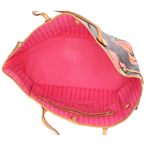 Louis Vuitton Neverfull MM Monogram Rose Tote Bag M48613 Brown Pink