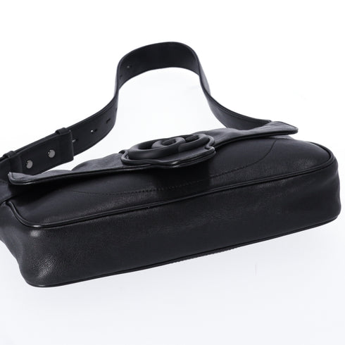 GUCCI Aphrodite Shoulder Bag 767226 Black Calf Leather