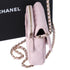 CHANEL Classic Flap Phone Holder on Chain WOC Crossbody Pink Caviar
