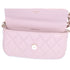 CHANEL Classic Flap Phone Holder on Chain WOC Crossbody Pink Caviar