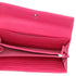CHANEL Matelasse Long Flap Wallet Fuschia Pink Lambskin