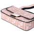 FENDI Mamma Baguette Zucca Pattern Handbag 8BR600 Pink Beige Black Jacquard