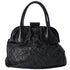 CHANEL Wild Stitch Expandable Frame Tote Bag Black Leather