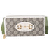 GUCCI Horsebit 1955 Long Wallet 621889 Beige White PVC