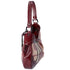 Burberry Nova Check Heart Half Moon Shoulder Bag Bordeaux Beige Multi