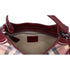 Burberry Nova Check Heart Half Moon Shoulder Bag Bordeaux Beige Multi
