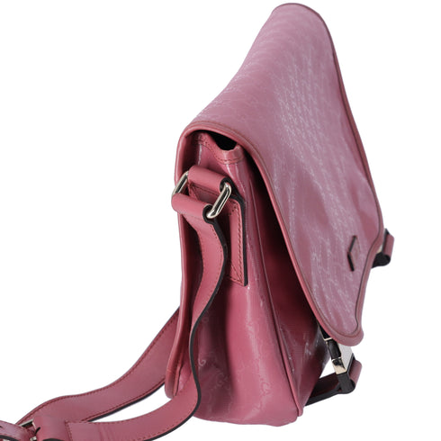 GUCCI Imprime Shoulder Bag 201732 Pink PVC Leather