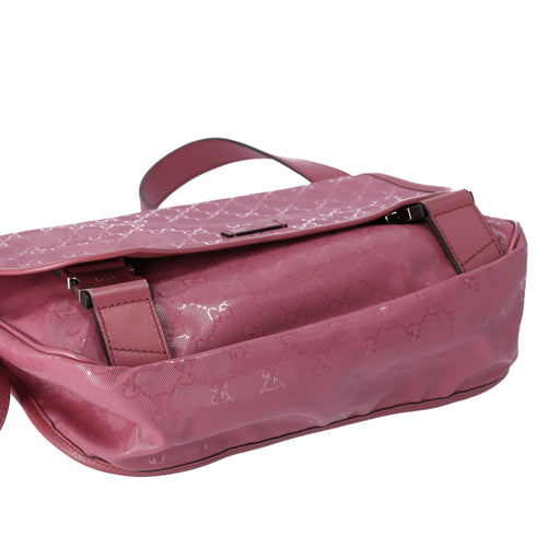 GUCCI Imprime Shoulder Bag 201732 Pink PVC Leather