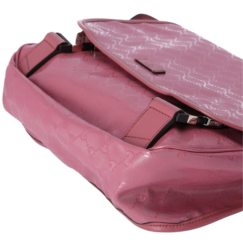 GUCCI Imprime Shoulder Bag 201732 Pink PVC Leather