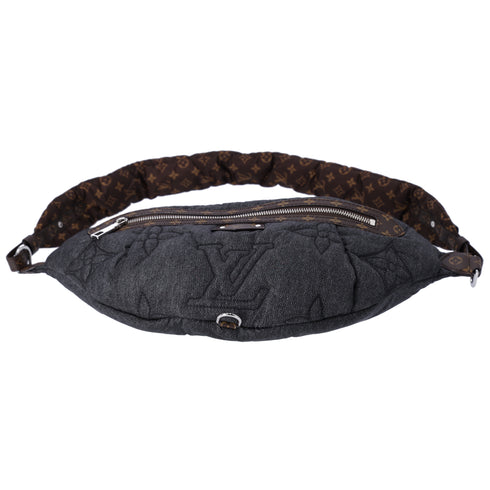 Louis Vuitton High Rise Collection Line Bum Bag Giant Monogram Denim Nylon