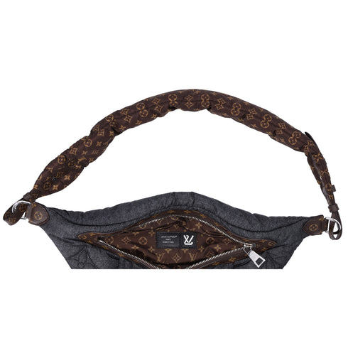 Louis Vuitton High Rise Collection Line Bum Bag Giant Monogram Denim Nylon