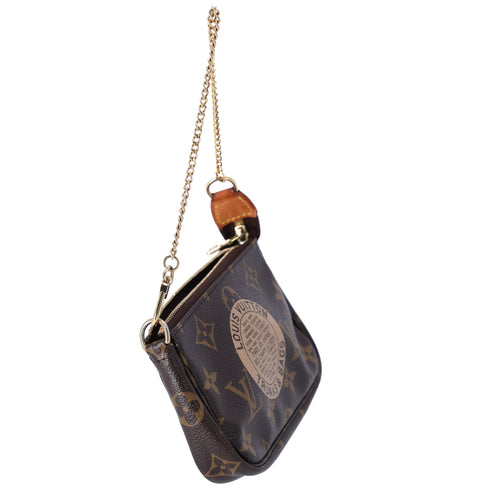 Louis Vuitton Mini Pochette Accessoires Monogram Trunks Handbag M60153