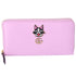 Gucci Dollar Calfskin GG Marmont Bosco Zip Around Wallet Malva