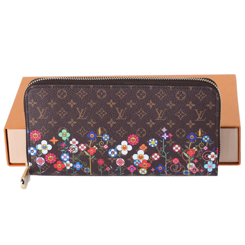 Louis Vuitton Murakami Zippy Wallet M14162 Monogram Pink Multi Flowers 2025