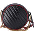 Gucci Mini Torchon GG Marmont Round Crossbody Bag Black