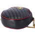 Gucci Mini Torchon GG Marmont Round Crossbody Bag Black