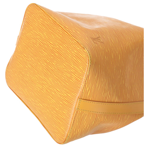 Louis Vuitton Petit Noe Epi Bucket Shoulder Bag M44109 Jaune Yellow Leather