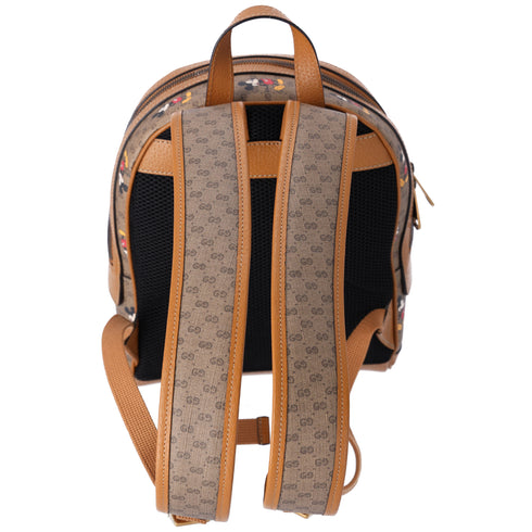 GUCCI x Disney Small Backpack Mickey Mouse Brown Multi GG Supreme