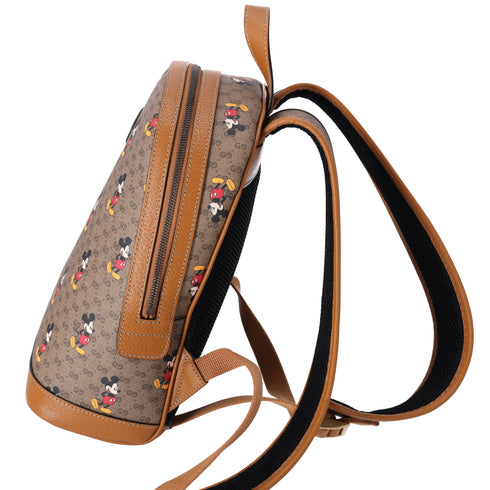 GUCCI x Disney Small Backpack Mickey Mouse Brown Multi GG Supreme