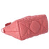 Christian Dior Nomade Pouch Small Cannage Stitching Handbag Pink Leather