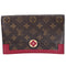Louis Vuitton Portefeuille Flore M67404 Wallet Monogram Fuchsia (MISSING CHAIN)