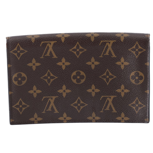 Louis Vuitton Portefeuille Flore M67404 Wallet Monogram Fuchsia (MISSING CHAIN)