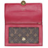 Louis Vuitton Portefeuille Flore M67404 Wallet Monogram Fuchsia (MISSING CHAIN)