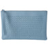 BOTTEGA VENETA Intrecciato Clutch Bag Light Blue Leather Pouch