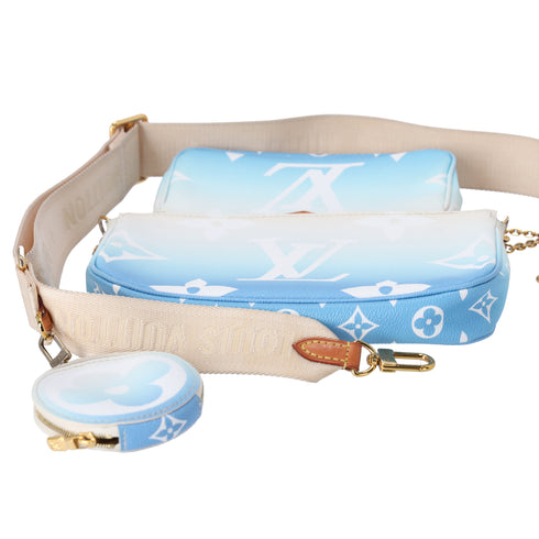 Louis Vuitton By The Pool Multi Pochette Accessories Giant Monogram Blue